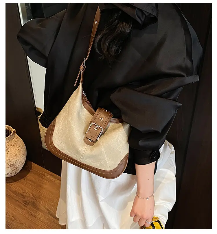 Women Retro Brown Leather Shoulder Bag 2025 — feature 1
