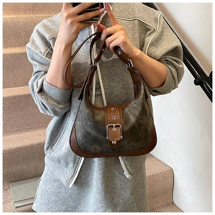Women Retro Brown Leather Shoulder Bag 2025 — feature 18