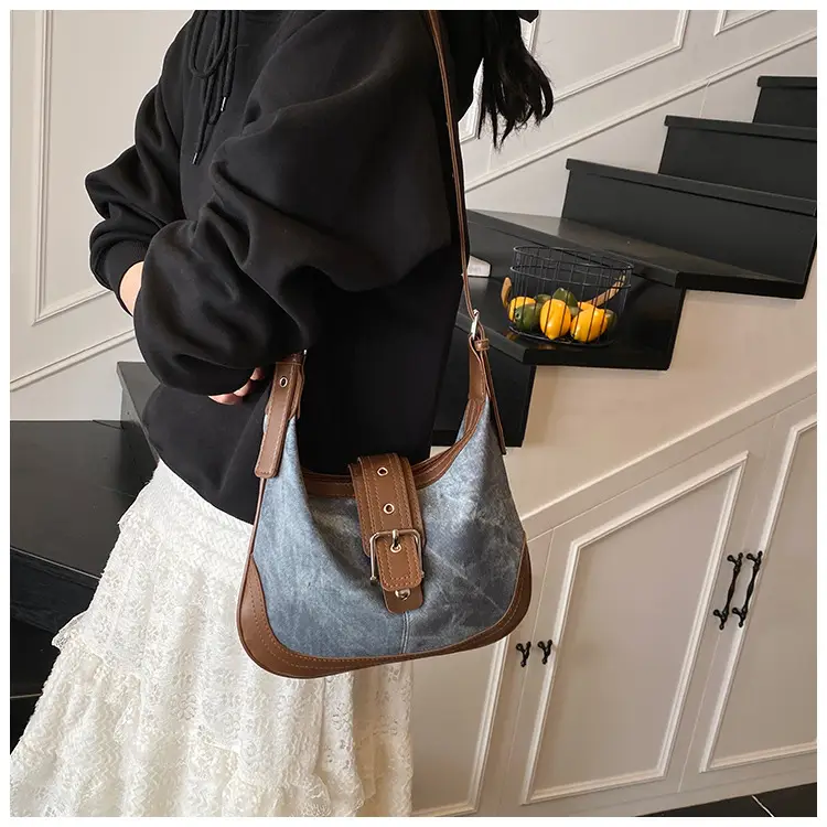 Women Retro Brown Leather Shoulder Bag 2025 — feature 9