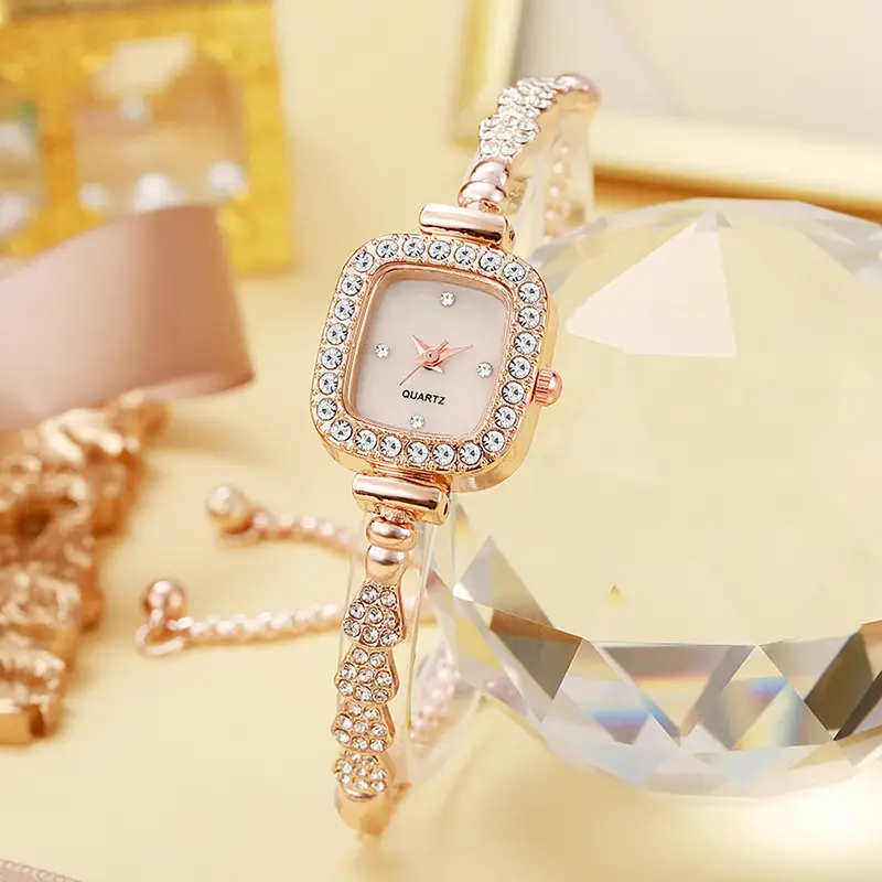 Cross-border New Small Square Watch Girls Quartz Watch Temperament Ladies Bracelet Watch Junior Senior high school Student Watch - Image 6