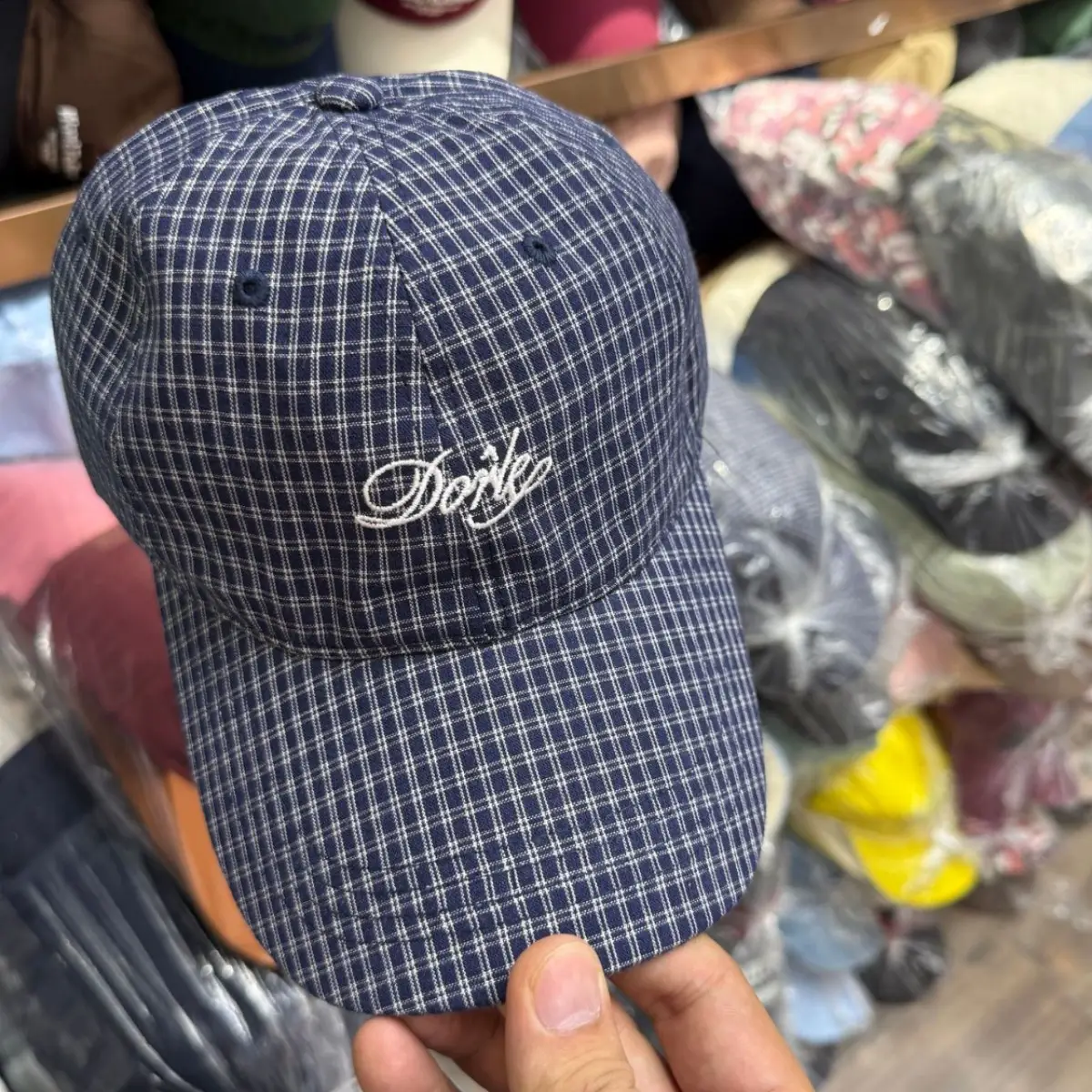 Korean Style Checkered Cap Women Sun Protection - Image 7