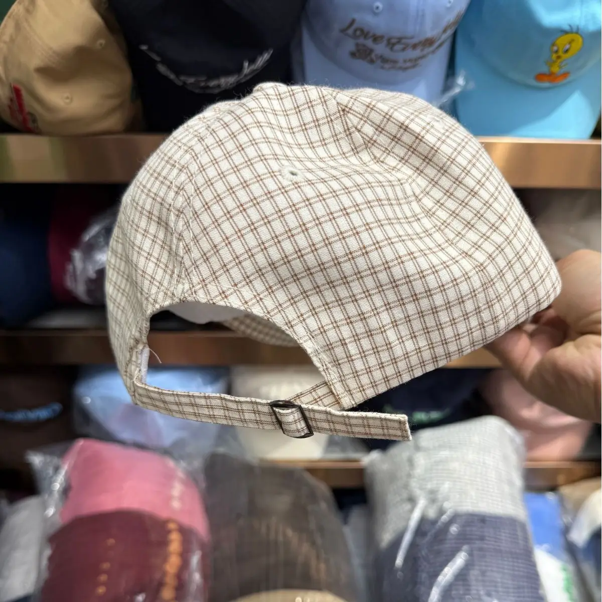 Korean Style Checkered Cap Women Sun Protection - Image 8