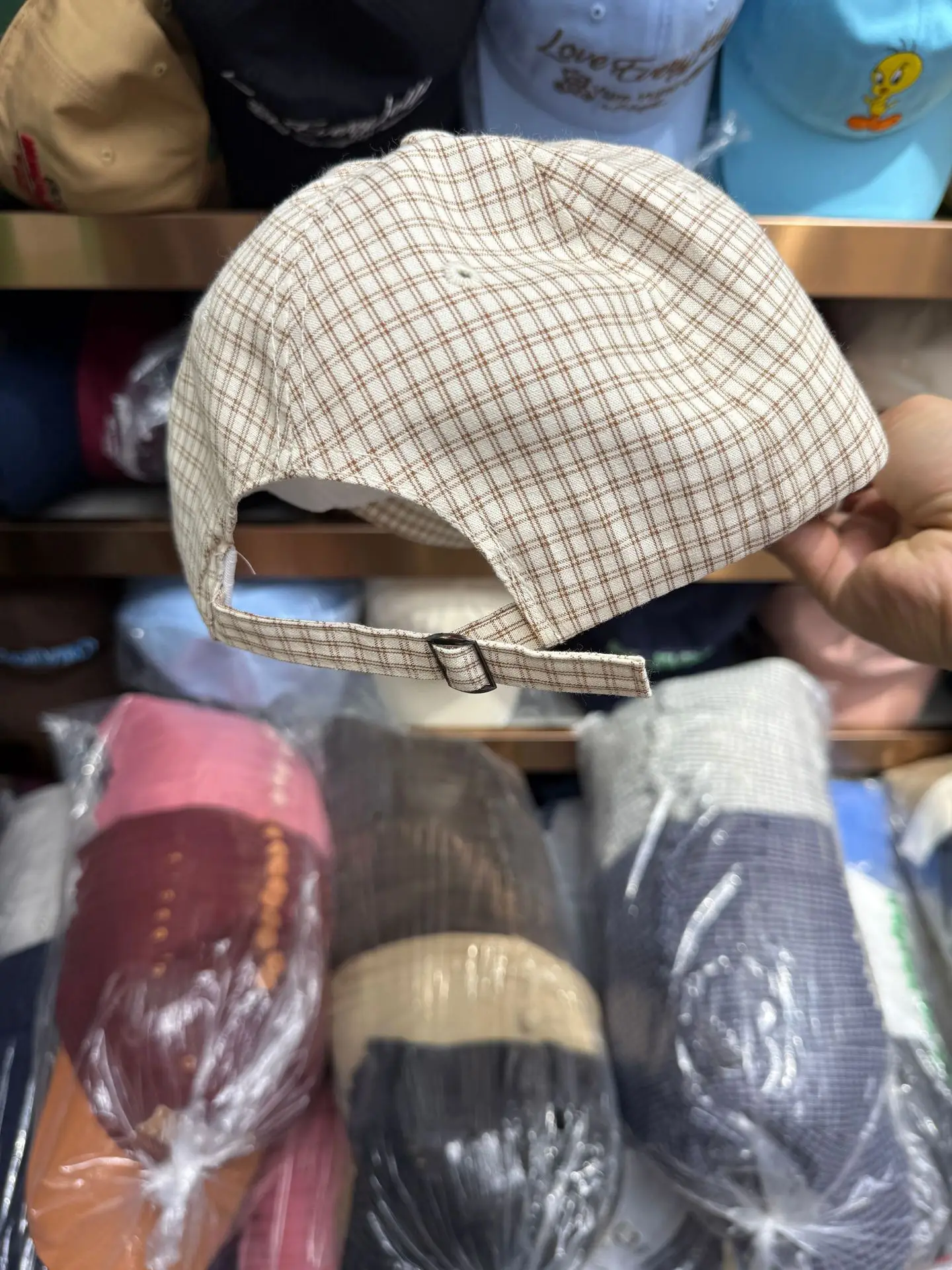 Korean Style Checkered Cap Women Sun Protection — feature 12