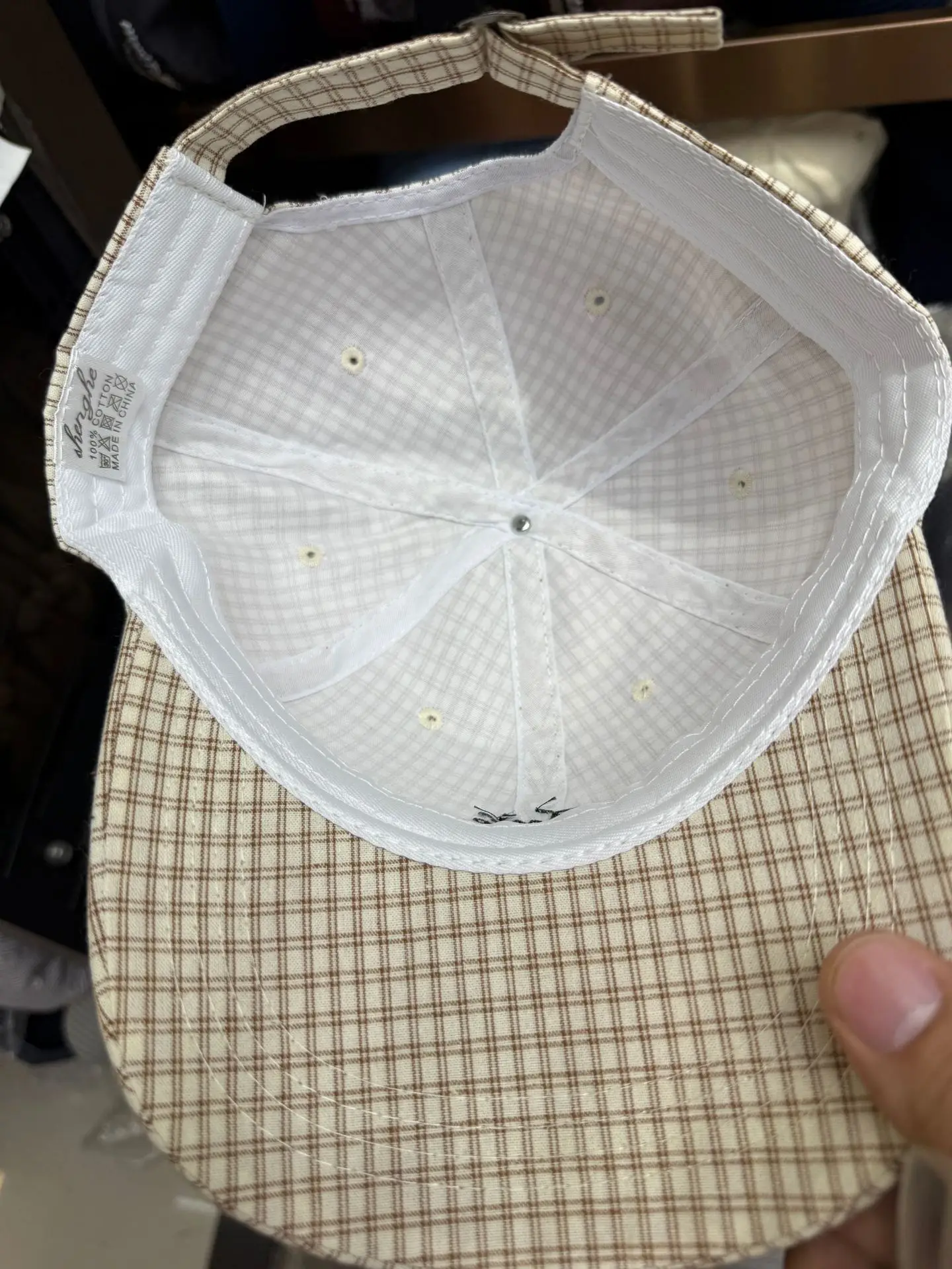 Korean Style Checkered Cap Women Sun Protection — feature 13