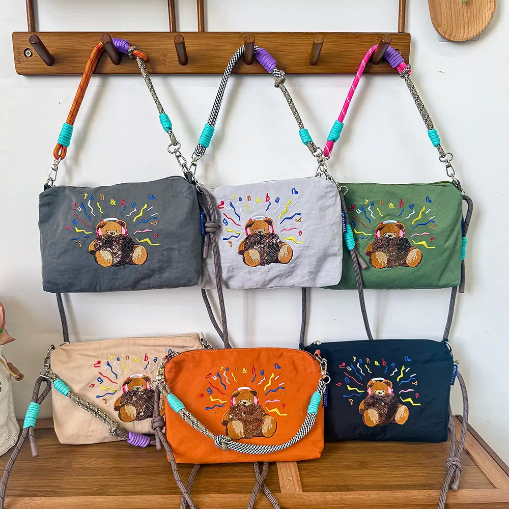 Japanese Embroidered Waterproof Shoulder Bag for Women - Image 7