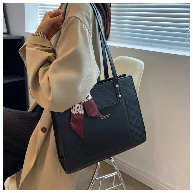 Women's Cross-Border Plaid Shoulder Bag Large Capacity — feature 21