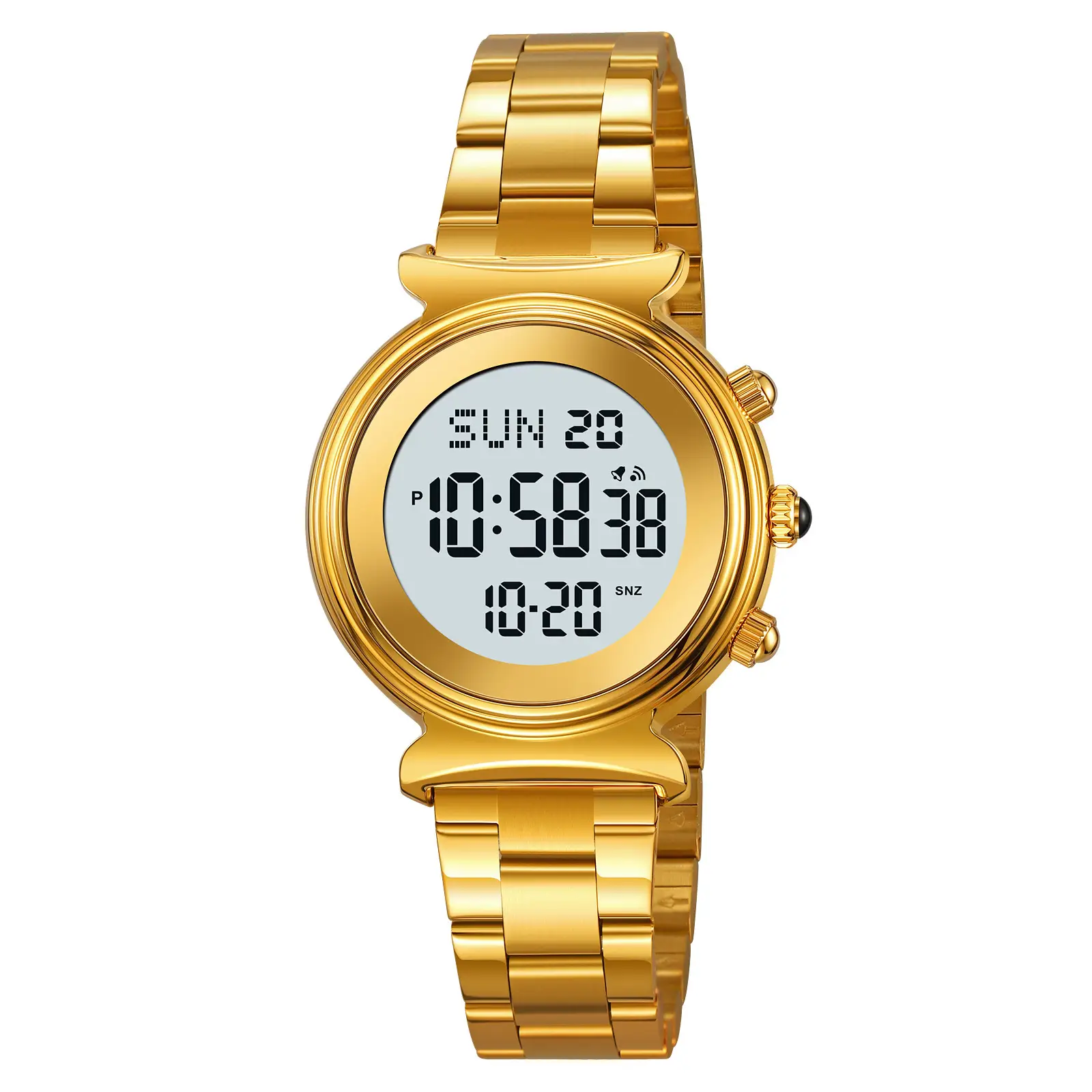Gold Digital Women's Wristwatch with 180 Display - Image 8