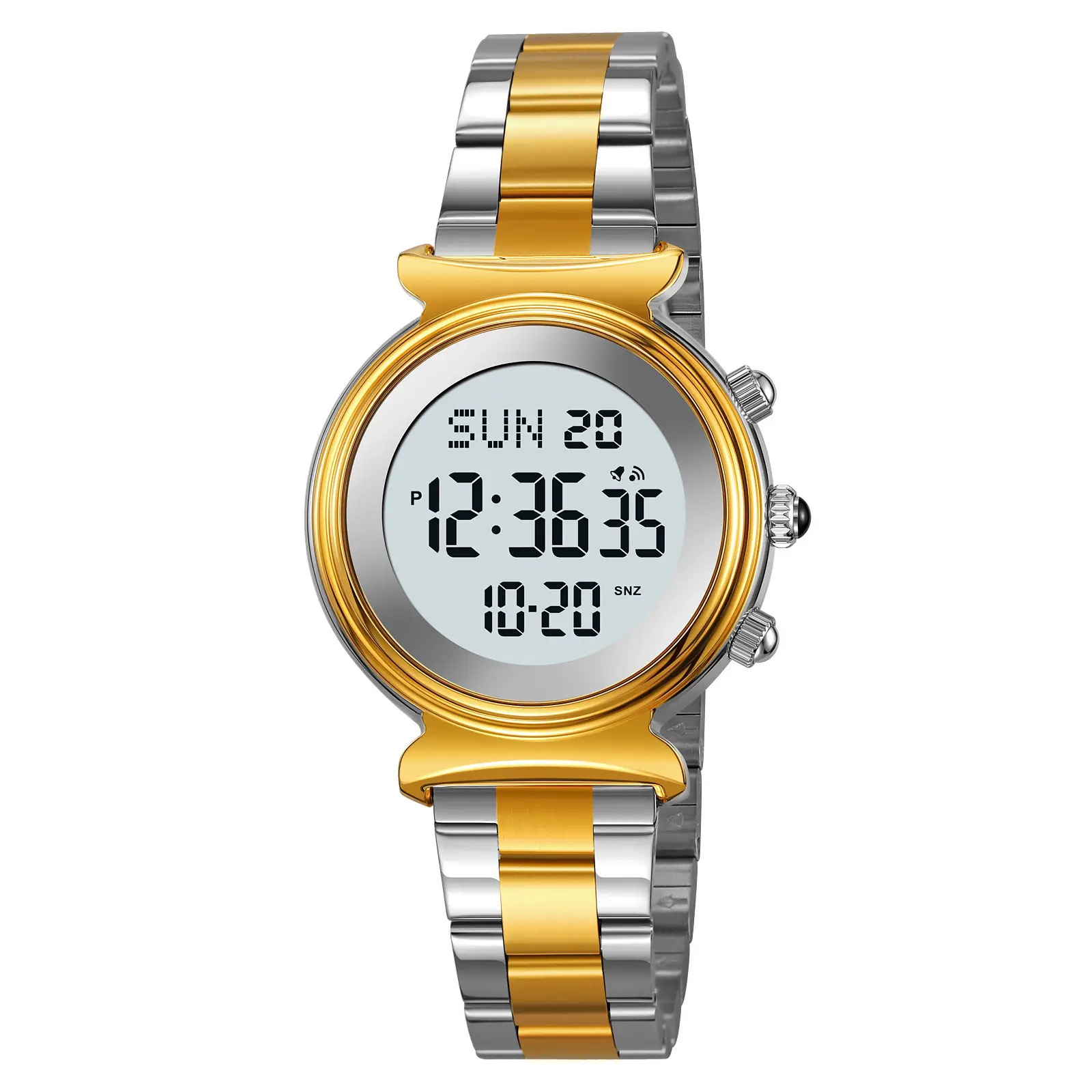 Gold Digital Women's Wristwatch with 180 Display - Image 2