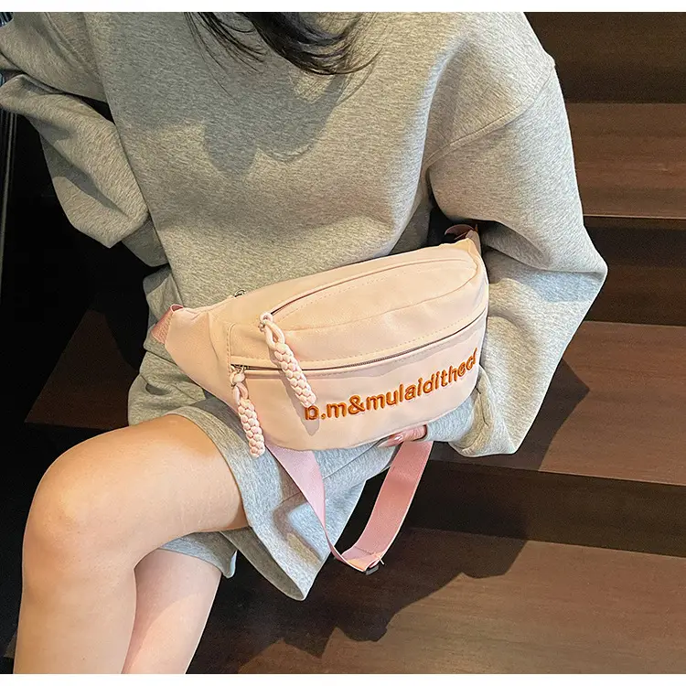 Pink Embroidered Crossbody Bag for Women — feature 25