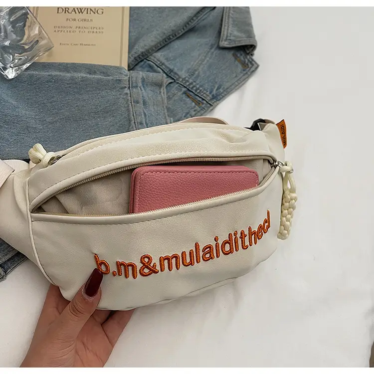 Pink Embroidered Crossbody Bag for Women — feature 36