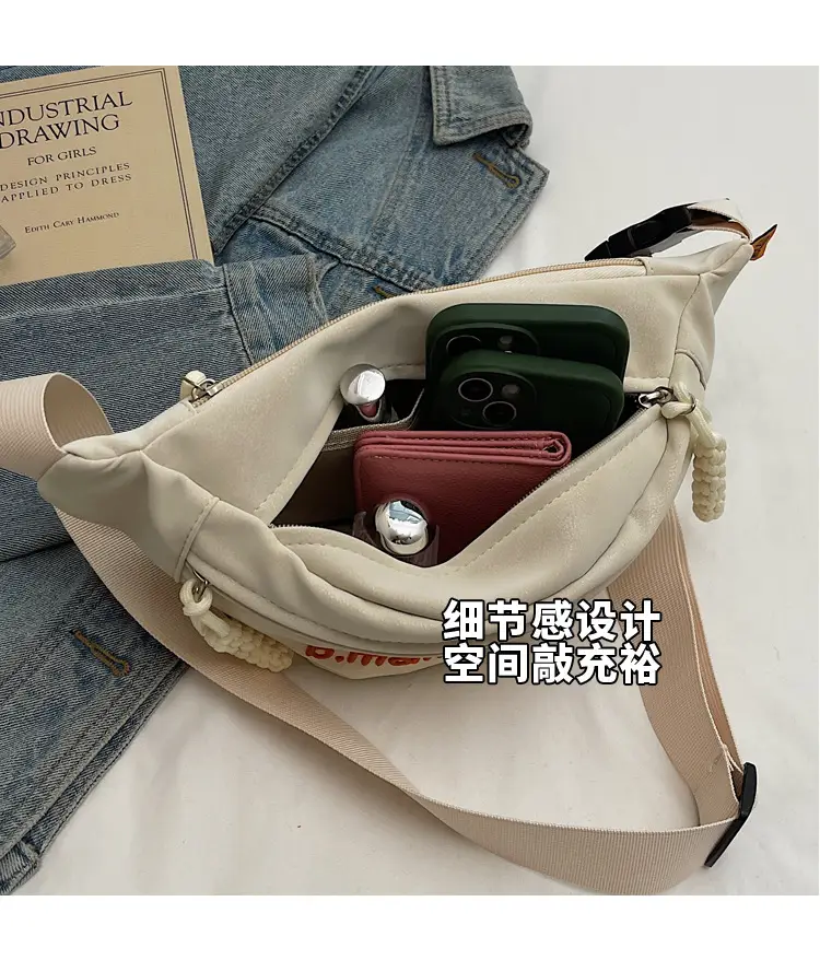 Pink Embroidered Crossbody Bag for Women — feature 7