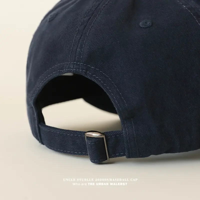 Stubble Australia Korean Letter Embroidered Baseball Cap White - Image 8