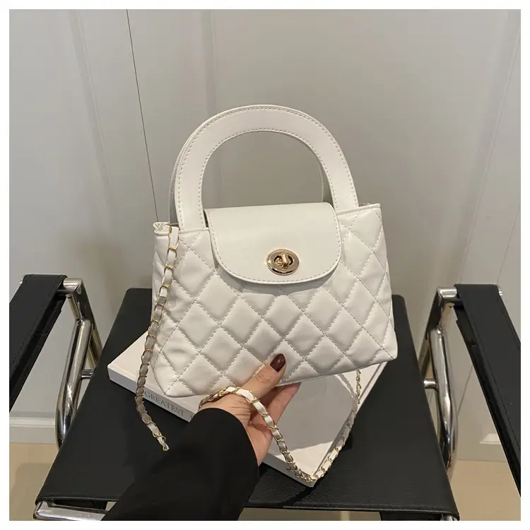 Korean Style Quilted Black & White Women's Bags — feature 20