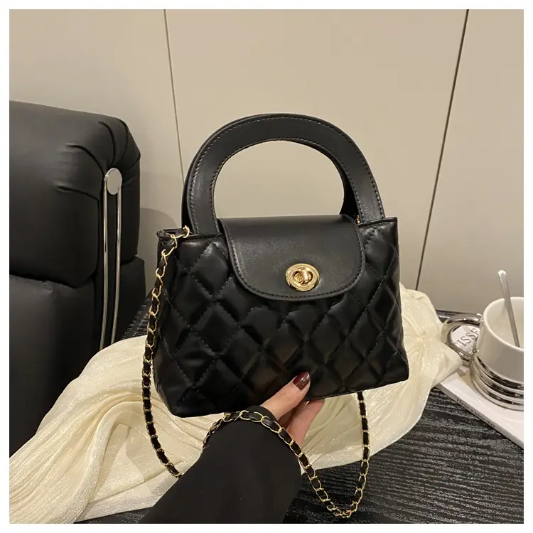 Korean Style Quilted Black & White Women's Bags — feature 21