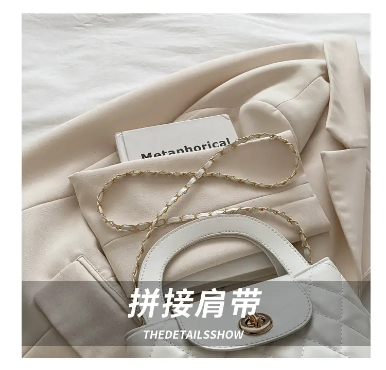 Korean Style Quilted Black & White Women's Bags — feature 5