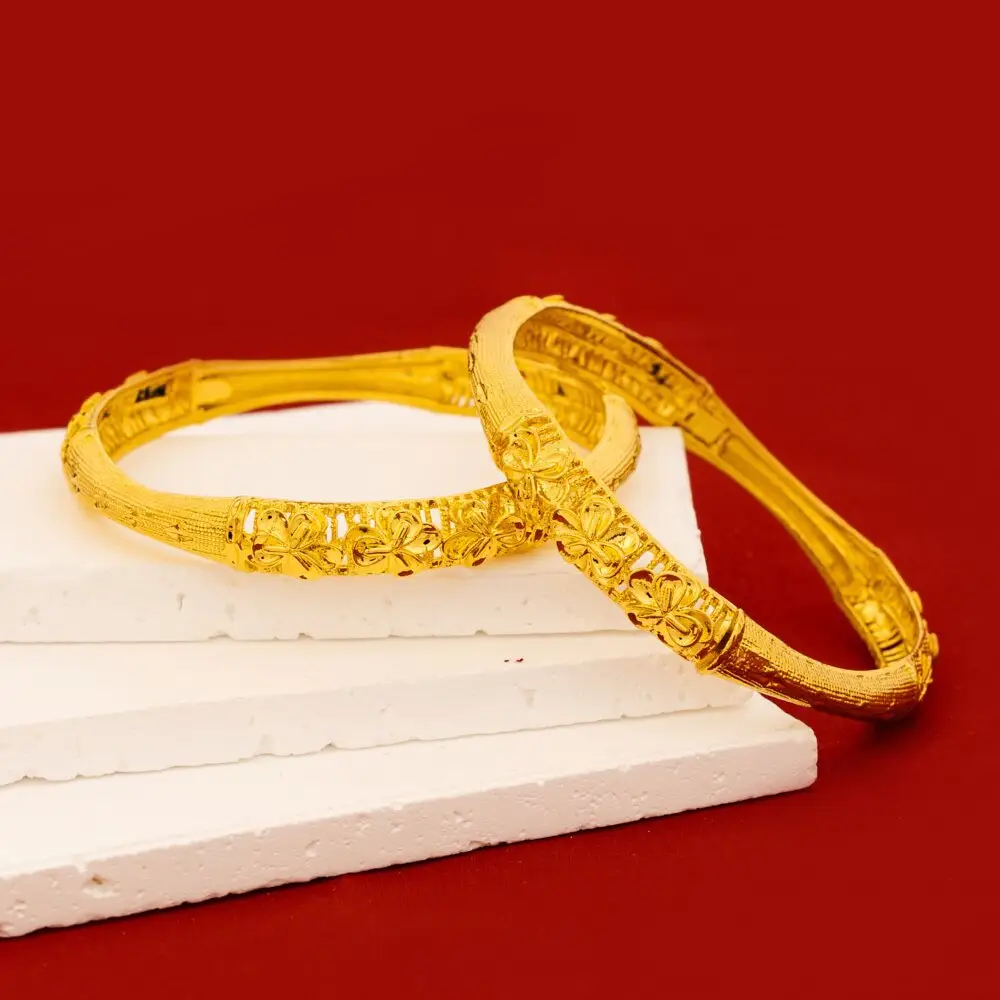Open-Ended Bracelet Middle Eastern Hollow Women's Fashion Bracelet European and American Nigerian Jewelry Flower Women's Bracelet Versatile — feature 2