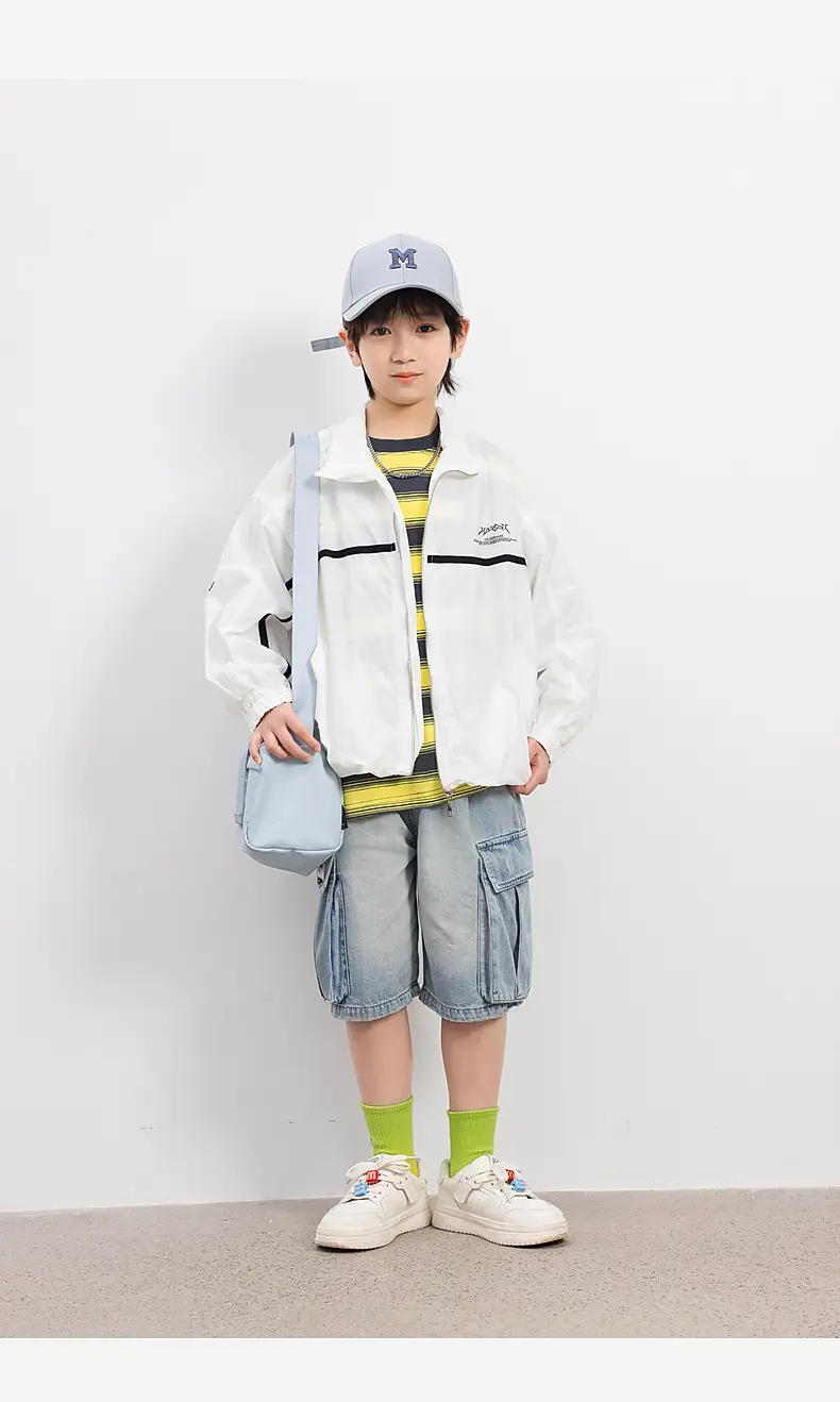 Panda Yuan 2025 Striped T-Shirt for Boys Summer — feature 35