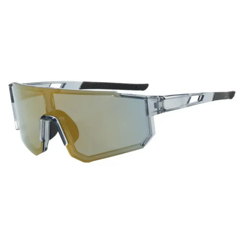 European Cycling Sunglasses Blue Black One-Piece - Image 13