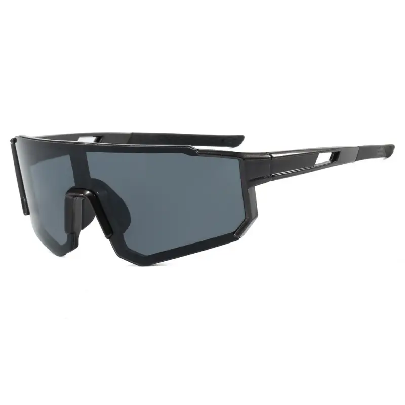 European Cycling Sunglasses Blue Black One-Piece
