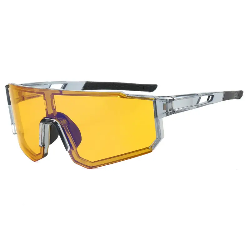 European Cycling Sunglasses Blue Black One-Piece - Image 8