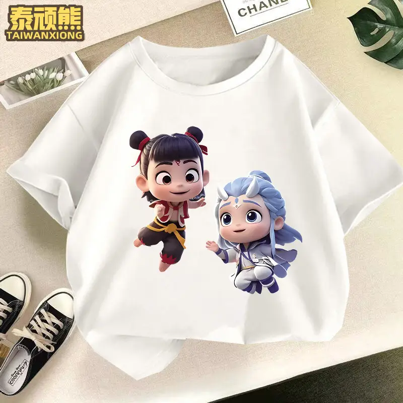 Kids Cartoon T-Shirts Set of 3 Cotton Summer Wear - Image 35
