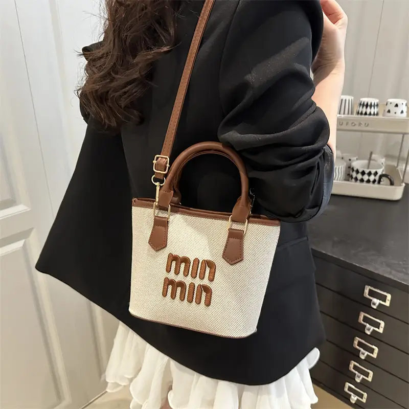Nine Min Waterproof Crossbody Bag Black White - Image 4