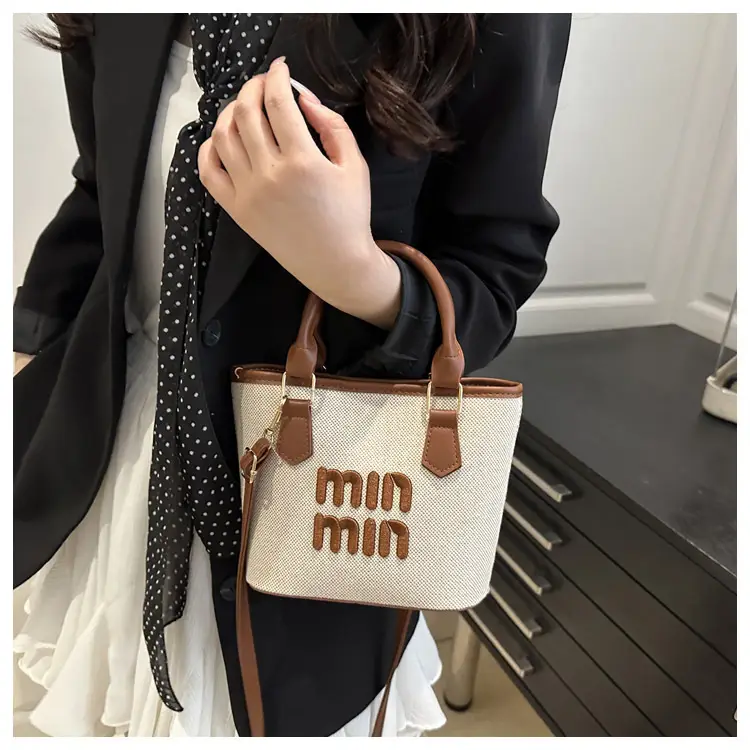 Nine Min Waterproof Crossbody Bag Black White — feature 14
