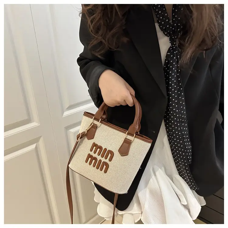 Nine Min Waterproof Crossbody Bag Black White — feature 15