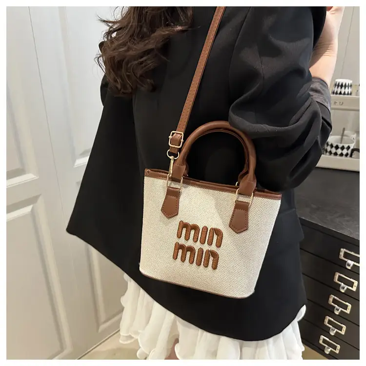 Nine Min Waterproof Crossbody Bag Black White — feature 17