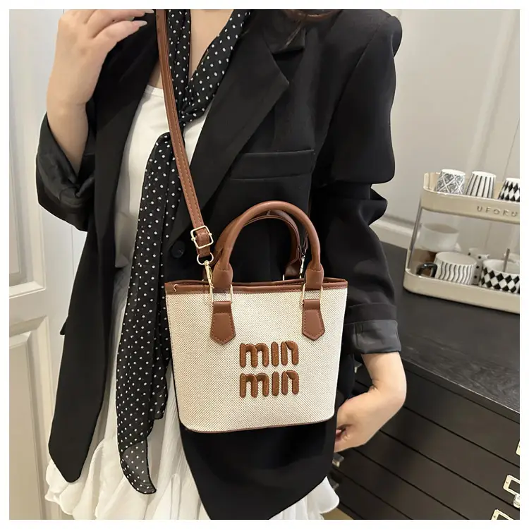 Nine Min Waterproof Crossbody Bag Black White — feature 19