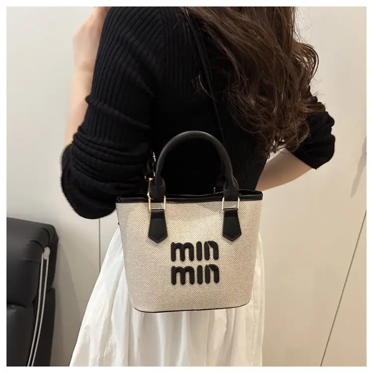 Nine Min Waterproof Crossbody Bag Black White — feature 26