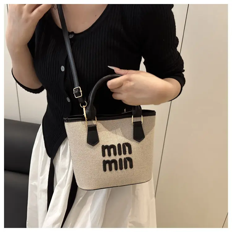 Nine Min Waterproof Crossbody Bag Black White — feature 27