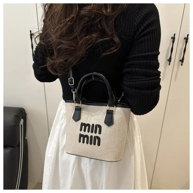 Nine Min Waterproof Crossbody Bag Black White — feature 30