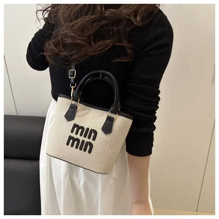 Nine Min Waterproof Crossbody Bag Black White — feature 31