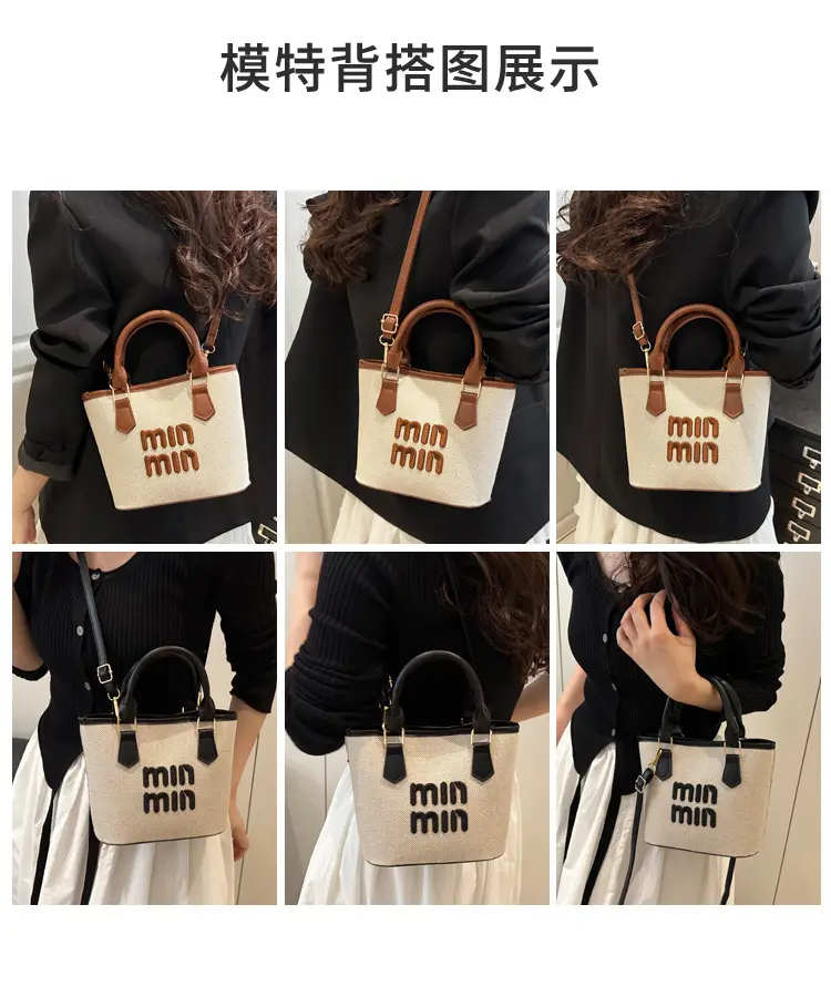Nine Min Waterproof Crossbody Bag Black White — feature 9