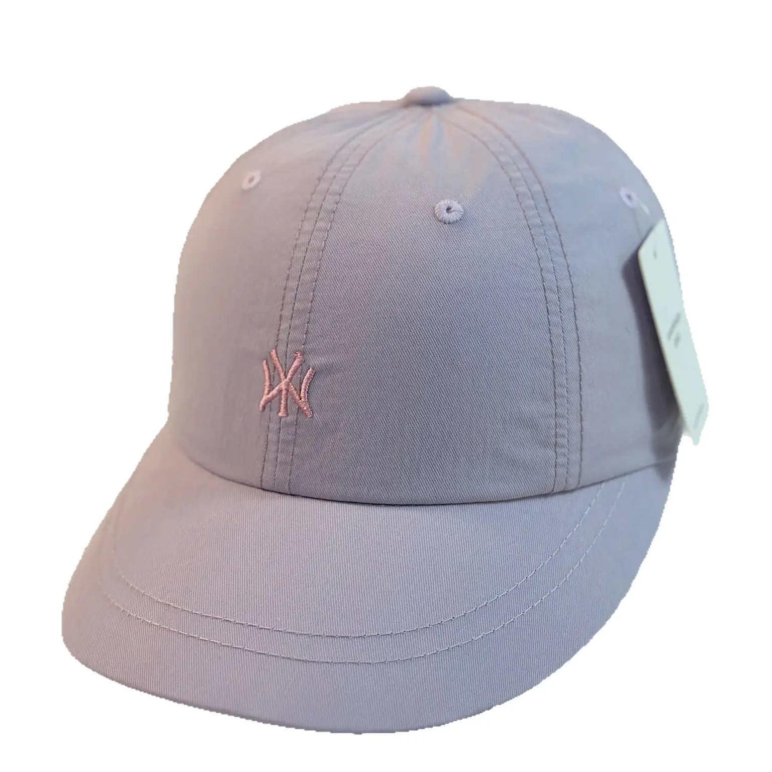 New Denim Ripped Baseball Cap Large Circumference White Black - Image 11