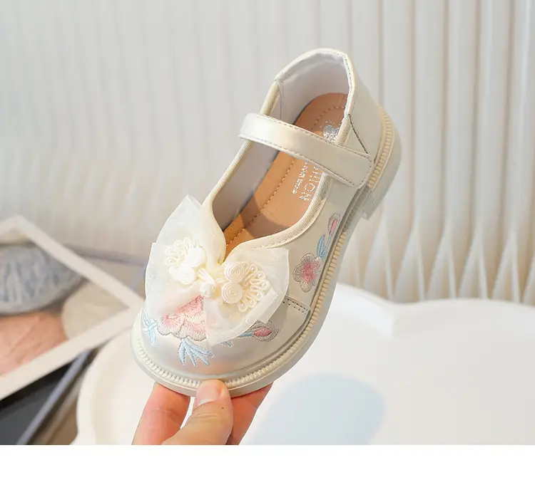 Girls Pink Bow Lace Baby Shoes Spring Summer — feature 17