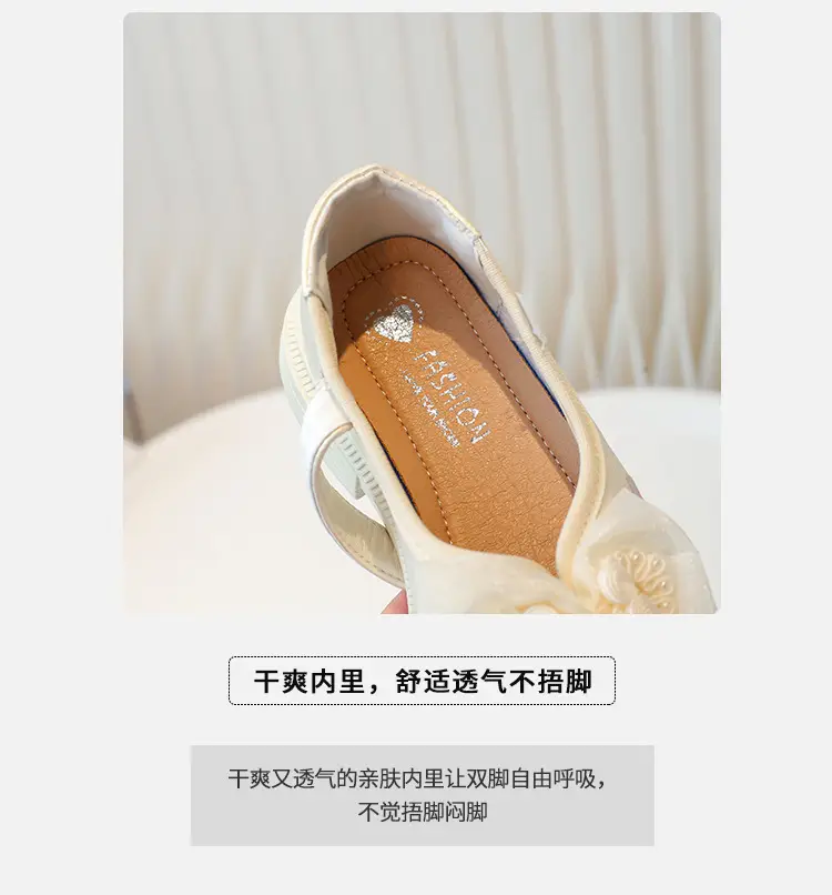 Girls Pink Bow Lace Baby Shoes Spring Summer — feature 3