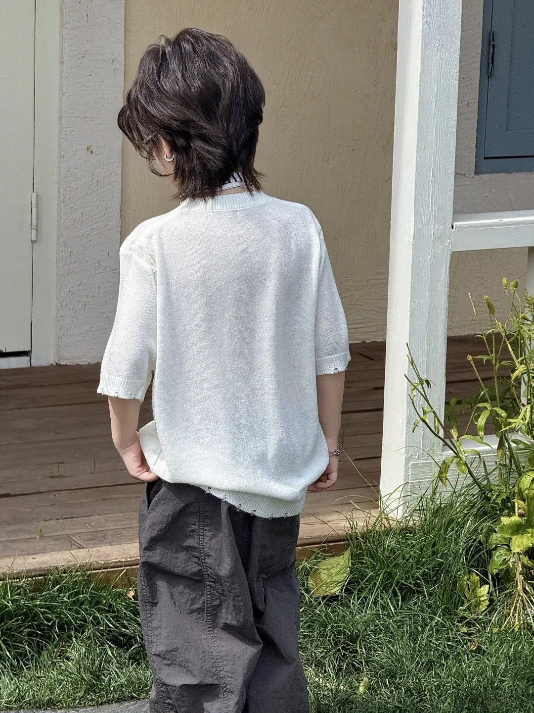 Boys Knitted T-shirt Short Sleeve Cool Round Neck Summer 2025 — feature 2