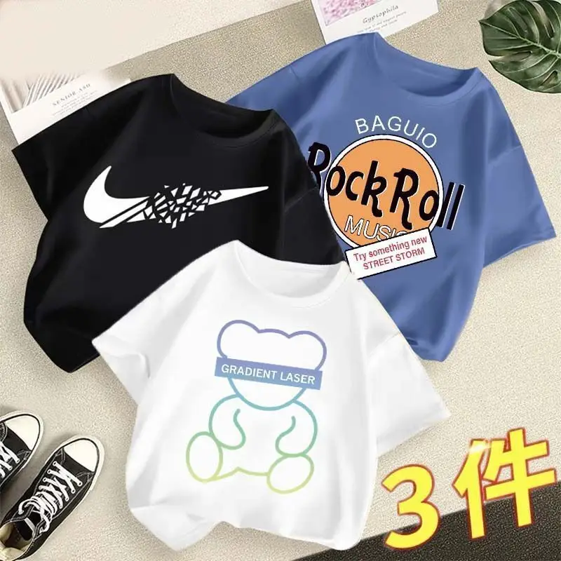 Boys 3Pcs Summer T-Shirts Lemon Lime Cotton - Image 10