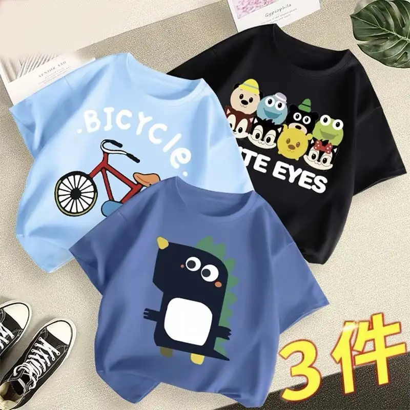 Boys 3Pcs Summer T-Shirts Lemon Lime Cotton - Image 13