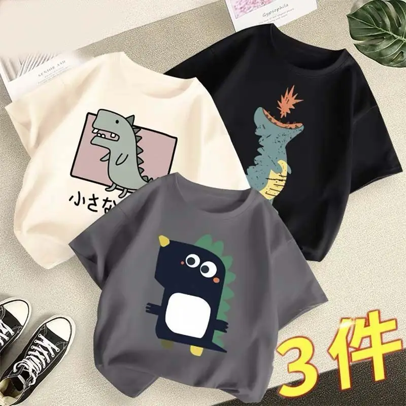 Boys 3Pcs Summer T-Shirts Lemon Lime Cotton - Image 17