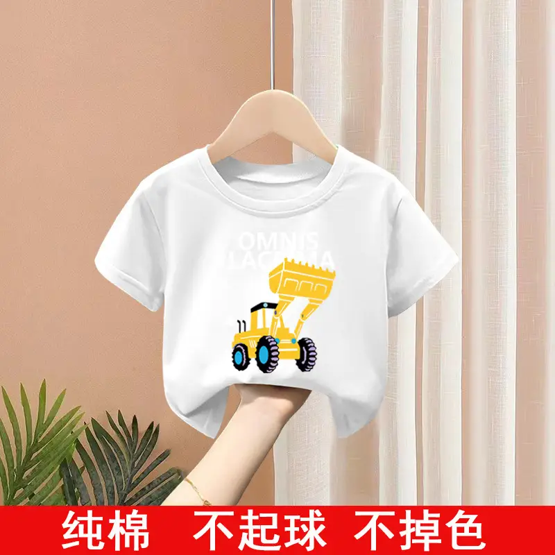 Kids T-Shirt Set Pink Green Pure Cotton Summer Wear 2024 - Image 35