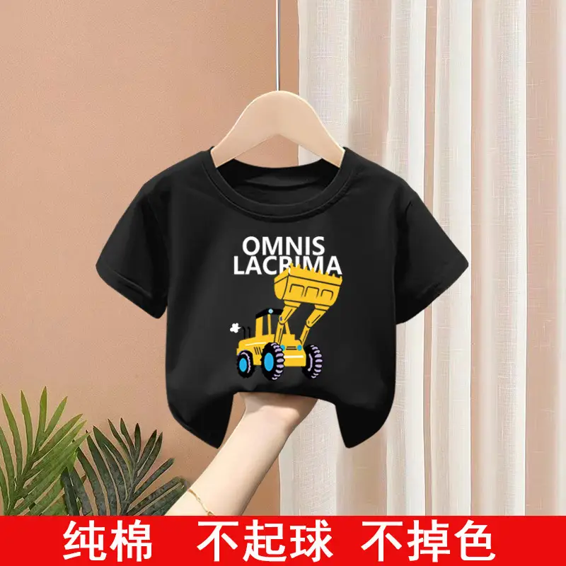 Kids T-Shirt Set Pink Green Pure Cotton Summer Wear 2024 - Image 36