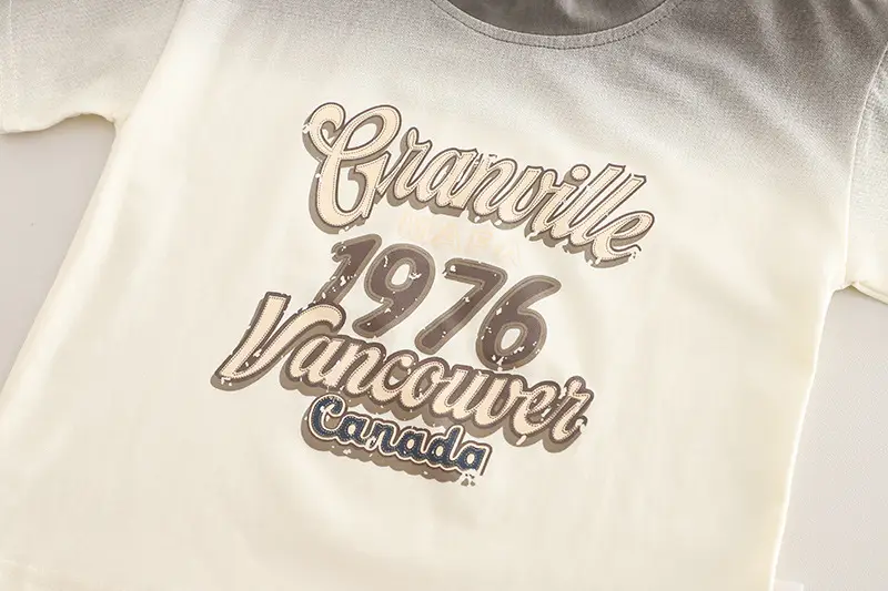 Kids 1976 Vintage Print T-Shirt & Denim Shorts Set — feature 8