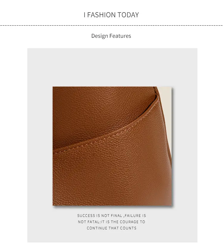 Women's Large Capacity Retro Brown Tote Bag — feature 6