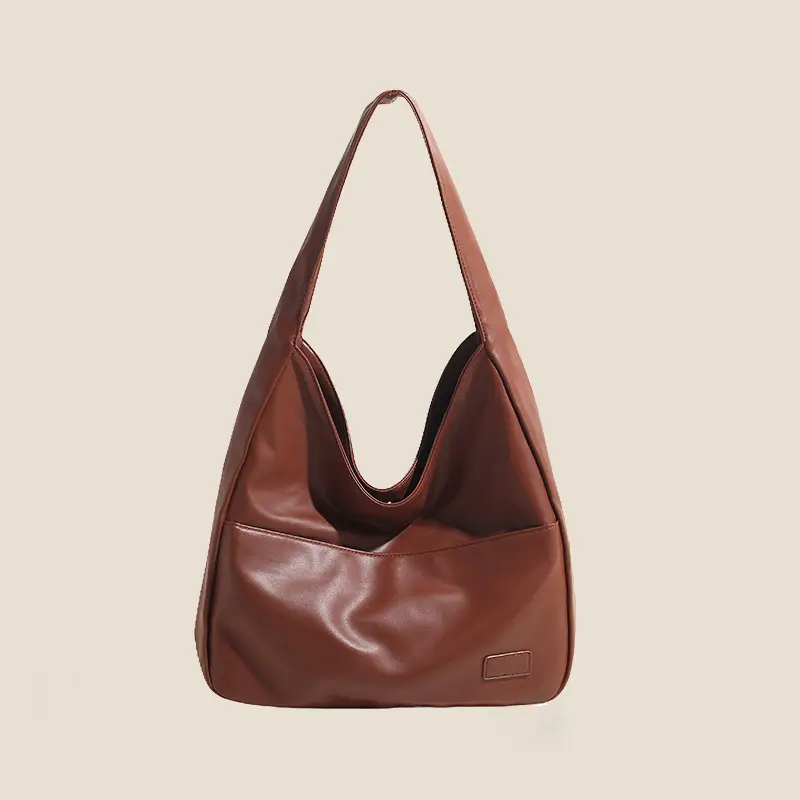 Women's Large Capacity Retro Brown Tote Bag - Image 6
