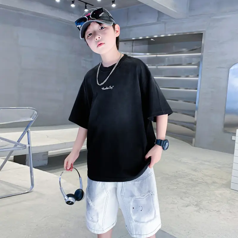 Boys Summer Cotton T-Shirt Dopamine Gradient 2026 - Image 6