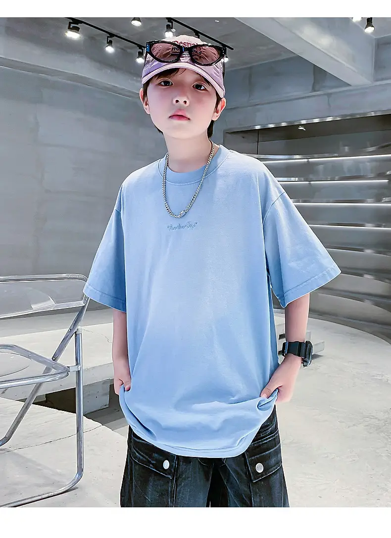 Boys Summer Cotton T-Shirt Dopamine Gradient 2026 — feature 17