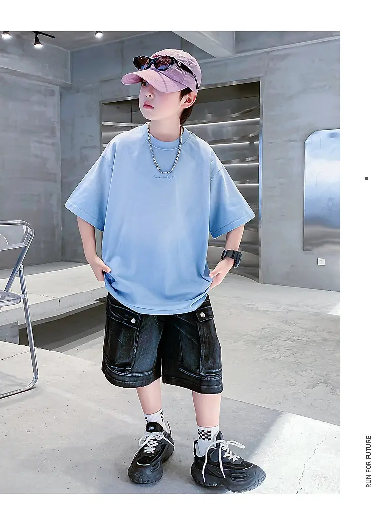 Boys Summer Cotton T-Shirt Dopamine Gradient 2026 — feature 18